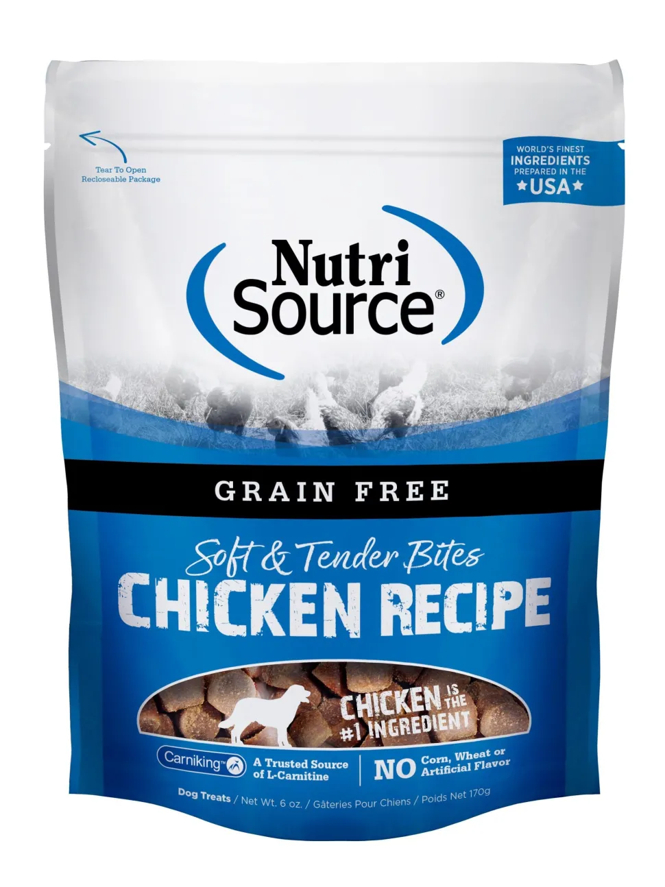 Nutrisource Grain Free Chicken Soft and Chew Dog Treats - 6 oz