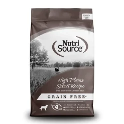 Nutrisource Grain Free High Plains Select Beef and Trout (8 Per Bale) Dry Dog Food - 5 lb Bag