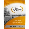 Nutrisource Grain Free Lamb Meal & Peas Dry Dog Food - 15 lb Bag
