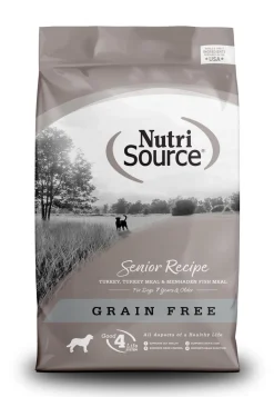 Nutrisource Grain Free Senior (8 Per Bale) Dry Dog Food - 5 lb Bag
