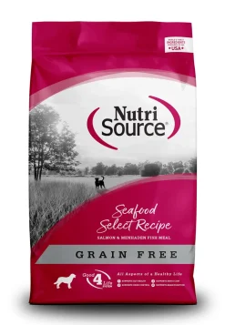 Nutrisource Grain Free Seafood Select with Salmon (8 Per Bale) Dry Dog Food - 5 lb Bag