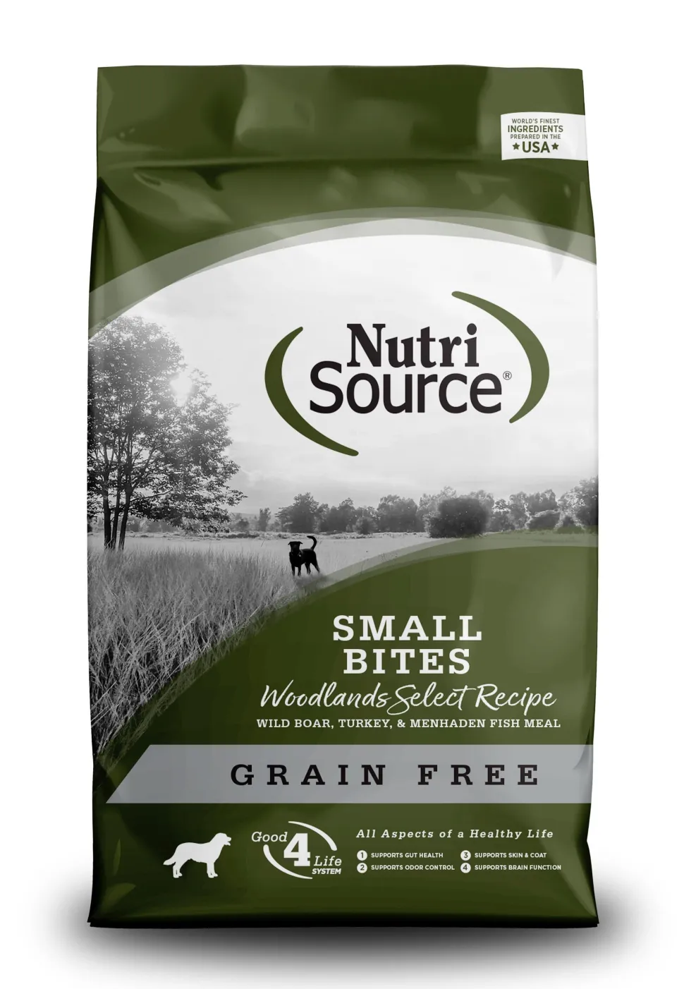 Nutrisource Grain Free Woodlands Select Small Bites Boar and Turkey Dry Dog Food - 15 lb Bag