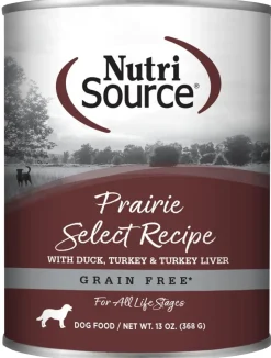 Nutrisource Grain-Free Prairie Select Canned Dog Food - 13 oz - Case of 12