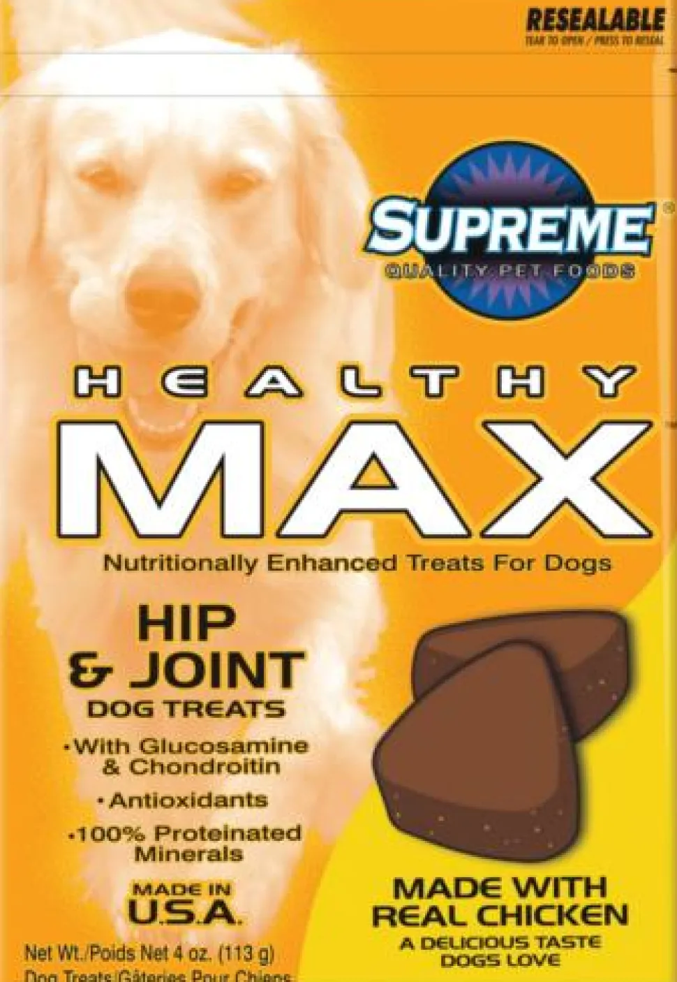 Nutrisource Healthy Max Hip and Joint Soft and Chewy Dog Treats - 4 Oz
