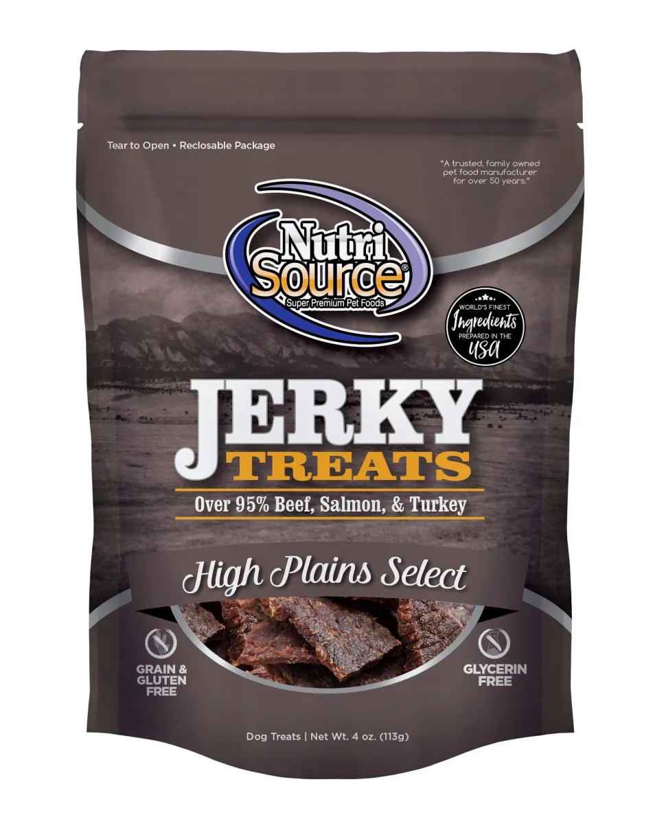 Nutrisource High Plains Jerky Dog Treats - 4 oz
