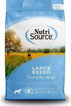 Nutrisource Large Breed Adult Trout & Rice Dry Dog Food - 30 lb Bag
