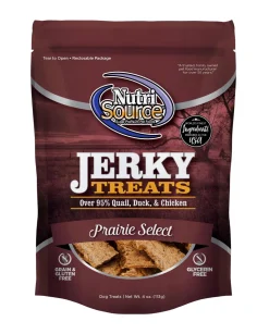 Nutrisource Prairie Select Jerky Dog Treats - 4 oz