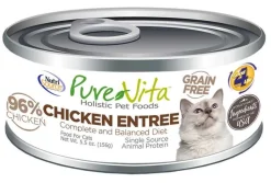 Nutrisource Pure Vita 96% GF Chicken & Chicken Liver Canned Cat Food - 5.5 oz - Case of 12