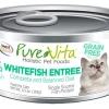 Nutrisource Pure Vita 96% GF Whitefish Entrée Canned Cat Food - 5.5 oz - Case of 12