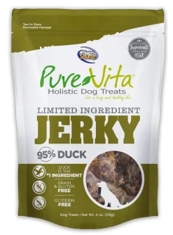 Nutrisource Pure Vita Duck Jerky Dog Treats - 4 oz