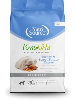 Nutrisource Pure Vita Grain Free Small Turkey & Sweet Potato Entrée Dry Dog Food - 15 lb Bag