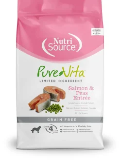 Nutrisource Pure Vita Grain-Free Salmon Entrée Tetra Packs Wet Dog Food - 12.5 oz - Case of 12