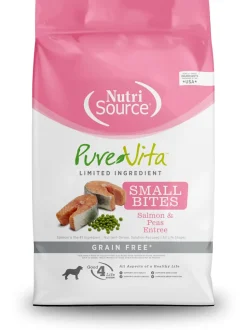 Nutrisource Pure Vita Grain Free Small Salmon & Peas Entrée (8 per bale) Dry Dog Food - 5 lb Bag