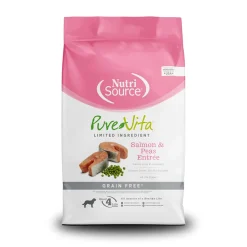 Nutrisource Pure Vita Grain Free Salmon & Peas Entrée Dry Dog Food - 25 lb Bag