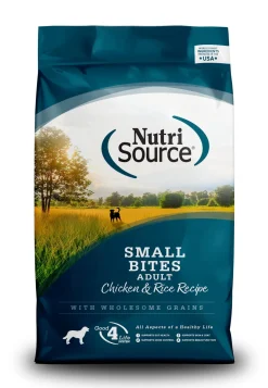 Nutrisource Small Bites Adult Chicken & Rice Dry Dog Food - 15 lb Bag