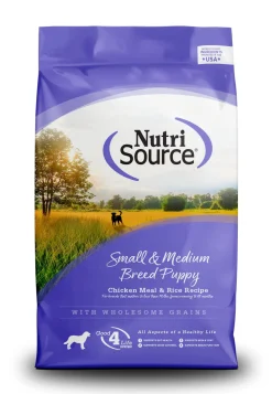 Nutrisource Small/Medium Breed Puppy Chicken & Rice Dry Dog Food - 30 lb Bag