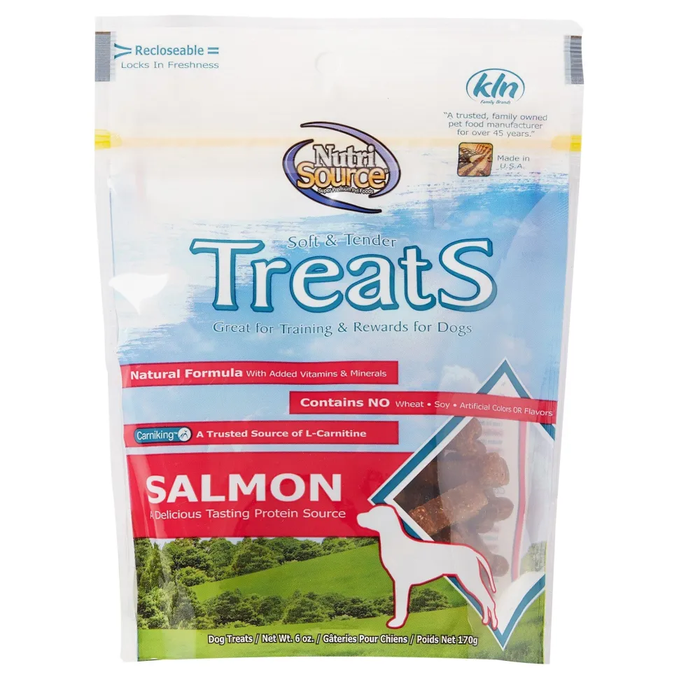 Nutrisource Soft & Tender Salmon Dog Treats - 6 oz