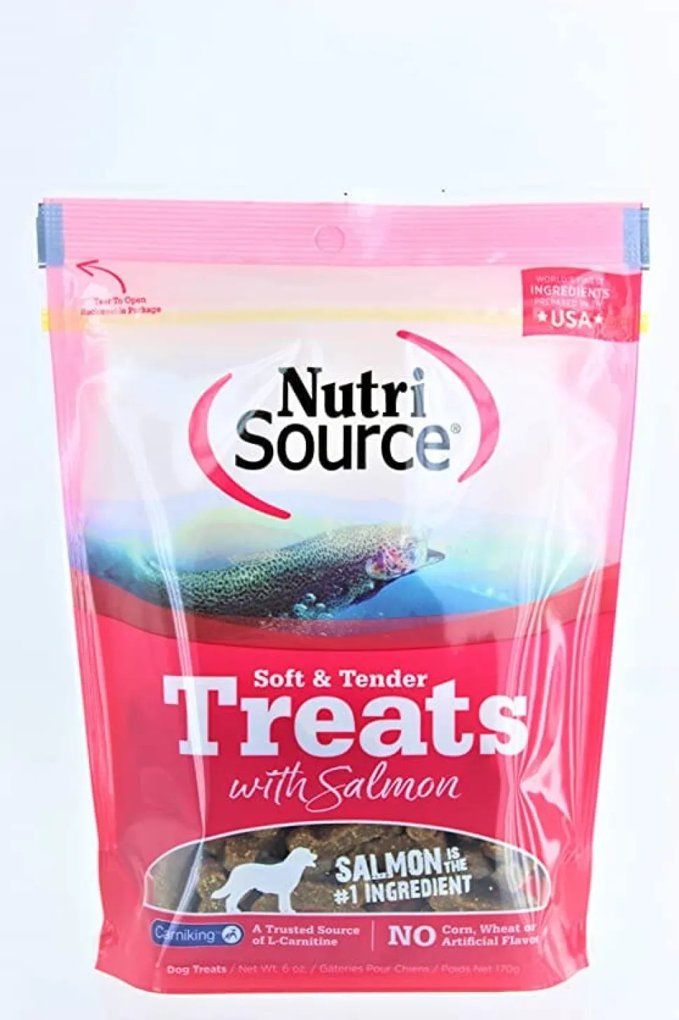 Nutrisource Soft & Tender Salmon Dog Treats - 14 oz
