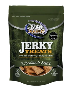 Nutrisource Woodlands Select Jerky Dog Treats - 4 oz