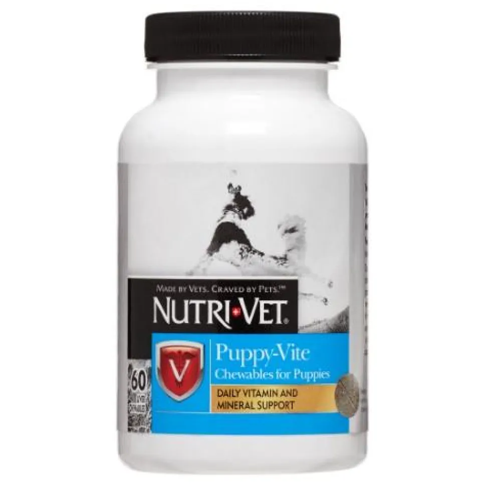 Nutri-Vet Puppy-Vite Chewables Dog Vitamins - 60 ct Bottle