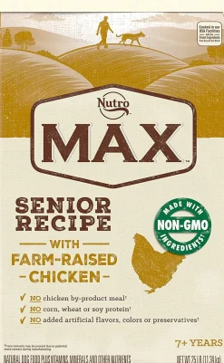 Nutro Max Senior Chicken Dry Dog Food - 25 Lbs