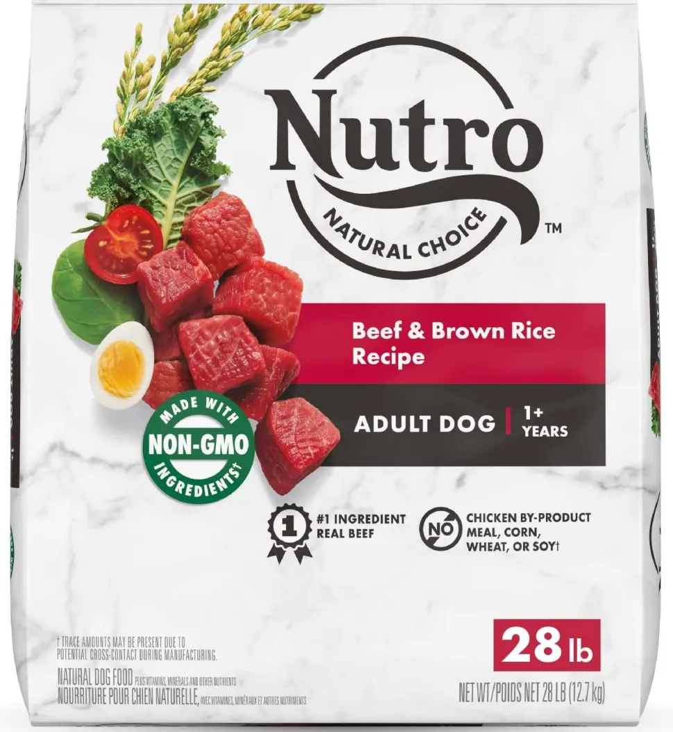 Nutro Natural Choice Adult Beef & Rice Dry Dog Food - 28 lb Bag