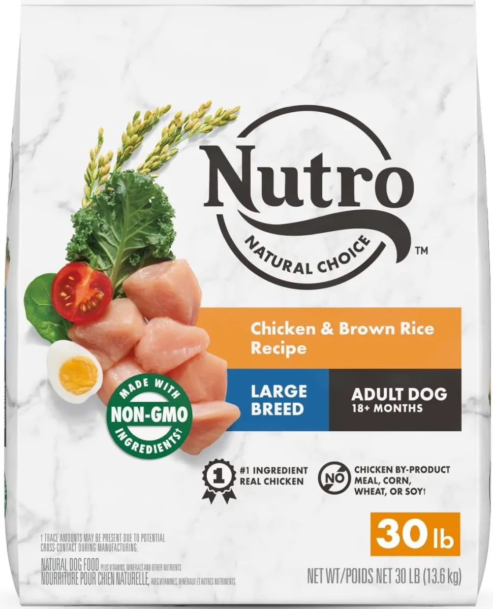 Nutro Natural Choice Large Breed Adult Chicken & Brown Rice Dry Dog Food - 13 lb Bag