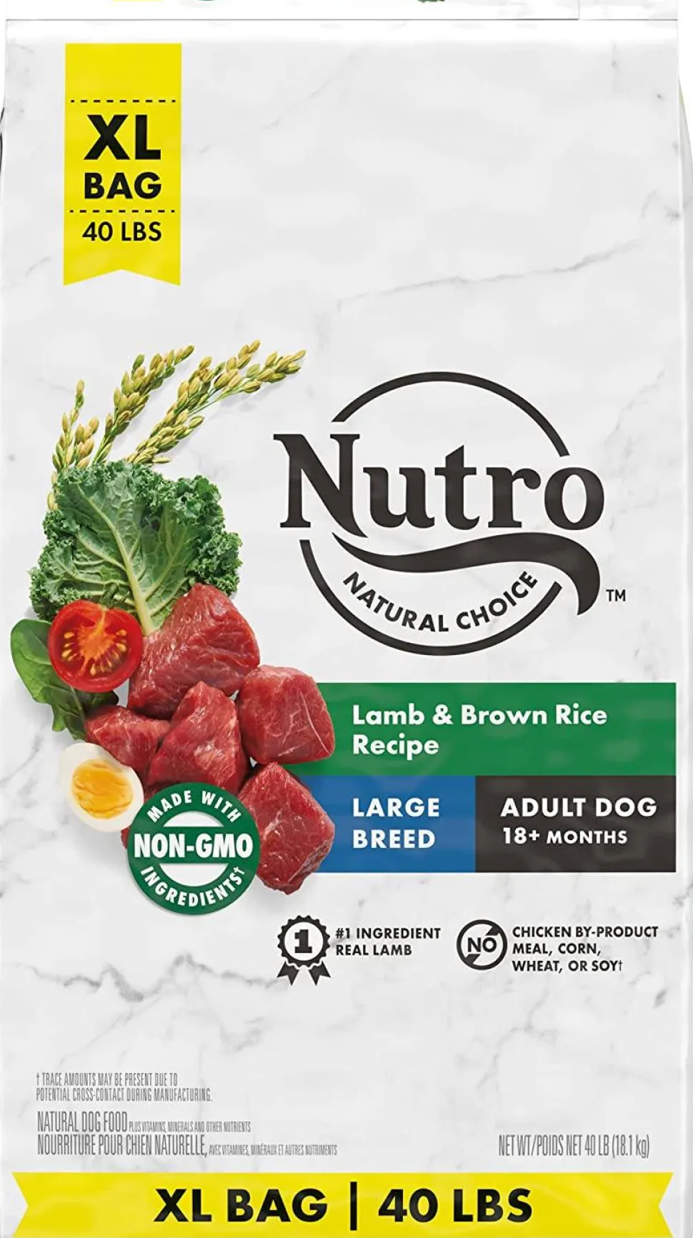 Nutro Natural Choice Large Breed Adult Lamb & Rice Dry Dog Food - 40 lb Bag