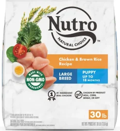 Nutro Natural Choice Large Breed Puppy Chicken, Rice & Sweet Potato Dry Dog Food - 30 lb Bag