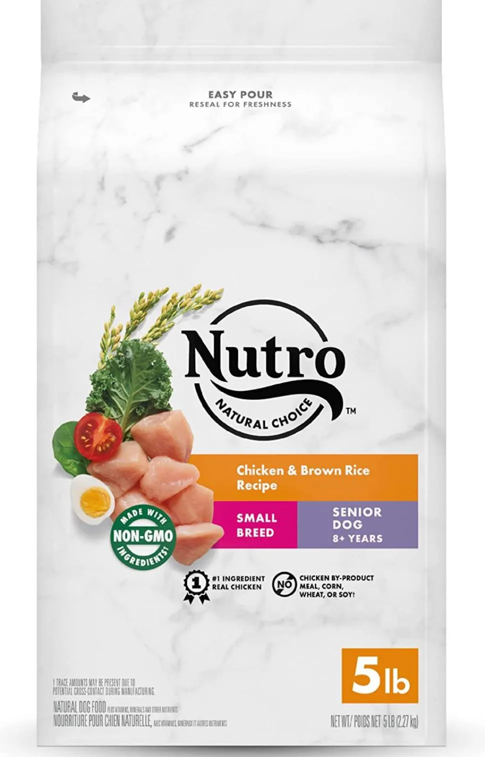 Nutro Natural Choice Small Breed Senior Chicken, Rice & Sweet Potato Dry Dog Food - 5 lb Bag