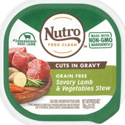 Nutro Savory Lamb & Garden Variety Wet Dog Food Trays - 3.5 oz - Case of 24