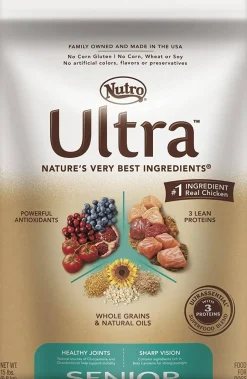 Nutro Ultra Senior Dry Dog Food - 15 lb Bag