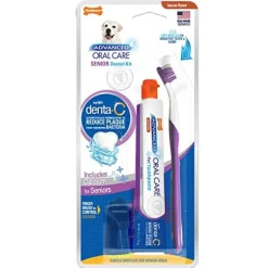 Nylabone Advanced Oral Care Senior Dental Kit Dog Dental Care - Bacon - 2.5 Oz