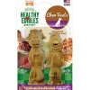 Nylabone Healthy Edibles Farm Friends Dog Biscuits Treats - Bacon/Beef/Ckn/ - Large - 2 Pack