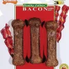 Nylabone Healthy Edibles Natural Chew Dog Biscuits Treats - Bacon - Reg - 3 Pack