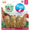 Nylabone Healthy Edibles Puppy Natural Long Lasting Dog Chew Treats Lamb & Apple - Small/Regular - 4 Count