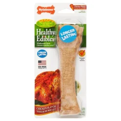 Nylabone Healthy Edibles Natural Chew Dog Biscuits Treats - Chicken - Souper