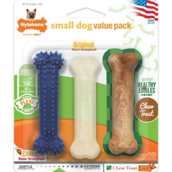 Nylabone Healthy Edibles and Flexi Chew Value Pack Flexi & Edibles Variety - Extra Small/Petite - 3 Count