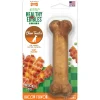 Nylabone Healthy Edibles All-Natural Long Lasting Bacon Flavor Chew Treats Bacon - Medium/Wolf