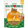 Nylabone Healthy Edibles Natural Grain-Free Biscuits Dog Biscuits Treats - Chicken/Veggie - 12 Oz