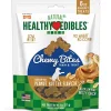 Nylabone Healthy Edibles Natural Chewy Bites Dog Biscuits Treats - Peanut Butter - 6 Oz