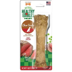 Nylabone Healthy Edibles Natural Chew Dog Biscuits Treats - Roast Beef - Souper