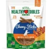 Nylabone Healthy Edibles Chewy Sticks Dog Biscuits Treats - Bacon/Cheese - 12 Oz