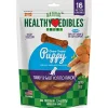 Nylabone Healthy Edibles Puppy Natural Chew Treats Dog Biscuits Treats - Turkey/Sweet Potato - Petite 12.4 Oz