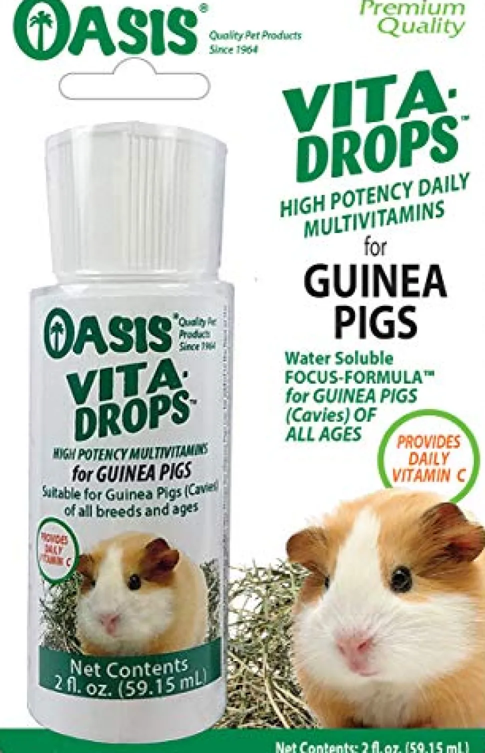 Oasis Vita-Drops for Guinea Pigs - 2 fl oz