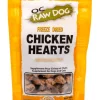 OC Raw Chicken Hearts Freeze-Dried Cat and Dog Supplemental Treats - 4 Oz Bag