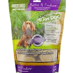 OC RAW Rabbit & Produce Sliders Freeze-Dried Dog Treats - 14 Oz