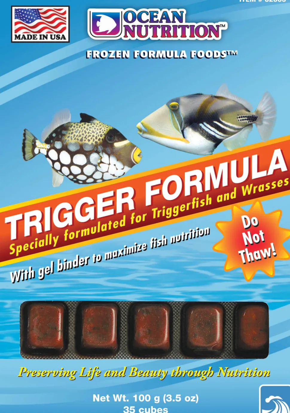 Ocean Nutrition Frozen Trigger Formula - 35 Cubes - 3.5 oz
