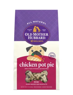 Old Mother Hubbard Chicken Pot Pie with Carrots and Peas Mini Baked Dog Biscuits - 20 Oz