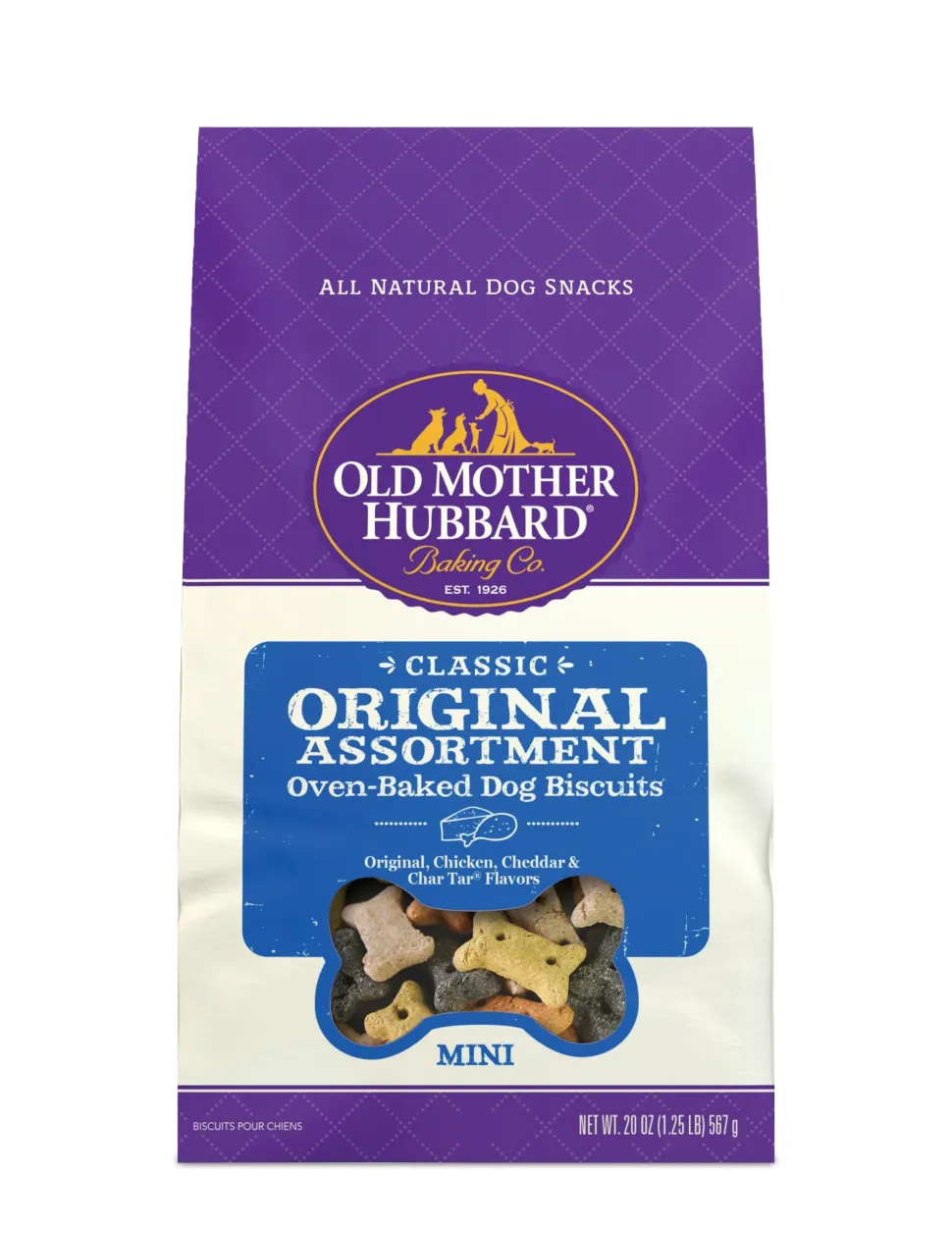 Old Mother Hubbard Crunchy Classic Natural Original Assortment Mini Biscuits Dog Treats